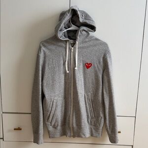 Comme des garçons zip up hoodie